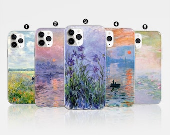 Monet Phone Case Painting Artwork Cover for iPhone 17 Pro Max, 16e, 15, 14, 12 & Samsung S25 Ultra, S24 FE, A56, Pixel 9 Pro 8