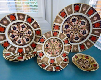 Spode Fleur De Lys Grey Platinum 5 Piece Place Setting X 6 Bone