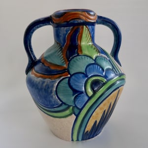 Thomas Forester Seville Vase – Hand Painted Art Deco Pottery c.1930s
