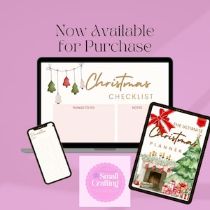 Digital Christmas Planner | Holiday Organization Printable | Christmas Budget, Gift List, Meal Planner, Calendar & More!
