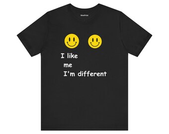 I Like Me I'm Different - T-shirt unisexe à manches courtes en jersey