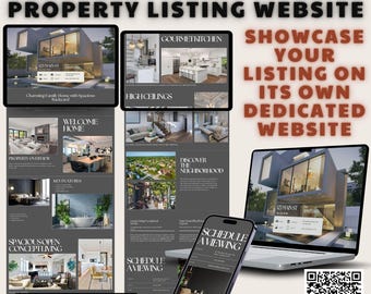 Website-Vorlage für Wohnungsprojekte: Modernes Canva Design