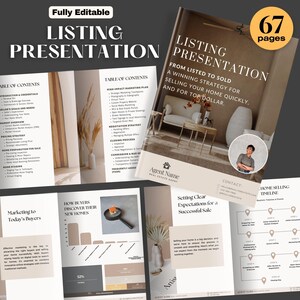 Realtor Listing Presentation Template for Luxury Real Estate Agents Home Seller Presentation Property Listing Proposal Realtor Marketing