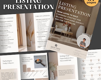 Realtor Listing Presentation Template: Luxury Real Estate Marketing (Canva)