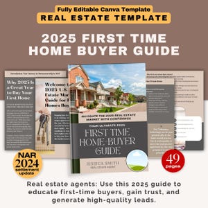 2025 Real Estate Buyer Guide Realtor Marketing Home Buyer Guide Lead Magnet First Time Home Buyer Guide Real Estate Agent Marketing Template