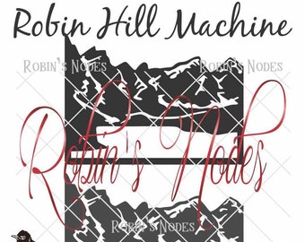 Mountain scene dxf svg files ~ CNC plasma cutting, laser metal art water jet milling router ~ vector of mountains and lake snow covered PDF