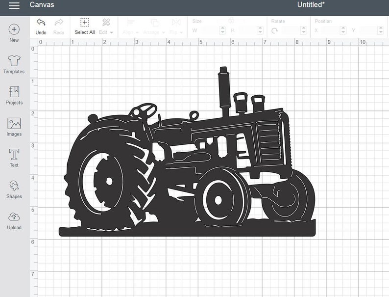 Download Tractor Massey Ferguson 98 SVG DXF plt ai file plasma | Etsy
