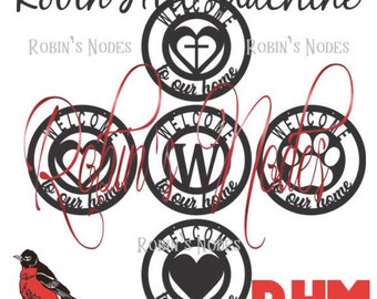 Welcome to our home SVG DXF ~ plt dwg files plasma cutting CNC laser metal art water jet milling ~ Instant Download cut ready monogram cross