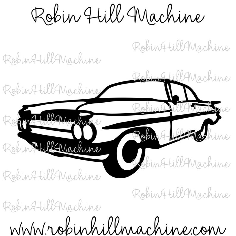 1959 Chevy Chevrolet Impala DXF file SVG files plasma cuttin