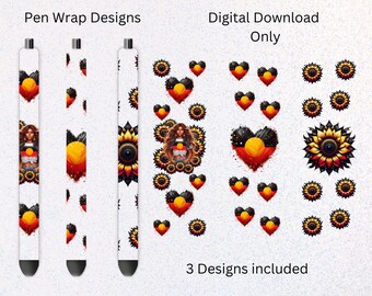 Pen Wrap Bundle, Pen Wrap Sublimation Designs, Epoxy Pen Wraps, Pen Waterslide Designs, Pen Wrap Png, UV DTF, UV dtf pen wrap
