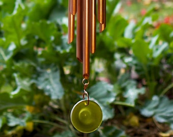 Large Outdoor Wind Chime - 7 Genuine Copper Chimes - Relaxing Sound - Creative Yard Art
