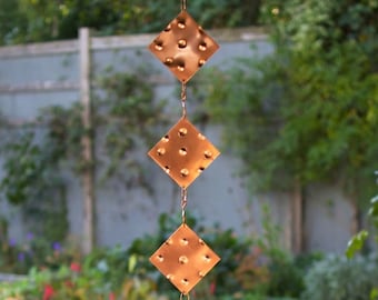 Large Copper Wind Chime - Handcrafted All Season Outdoor - Elegant with Relaxing Sound