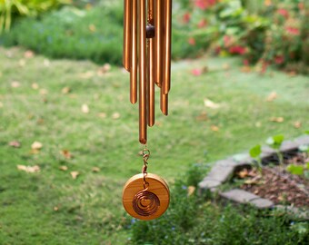 7 Copper Chimes Expertly Designed Wind Chime for Year-Round Outdoor Use