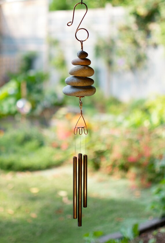 Carillon éolien Zen Natural Beach Stone Windchimes -  France