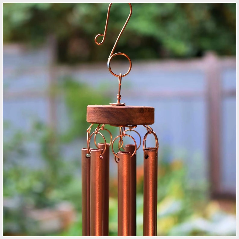 anniversary gift copper wind chime, detail picture