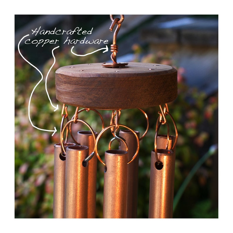 Wind Chime Copper Handmade Hand Crafted Wind Chimes Etsy