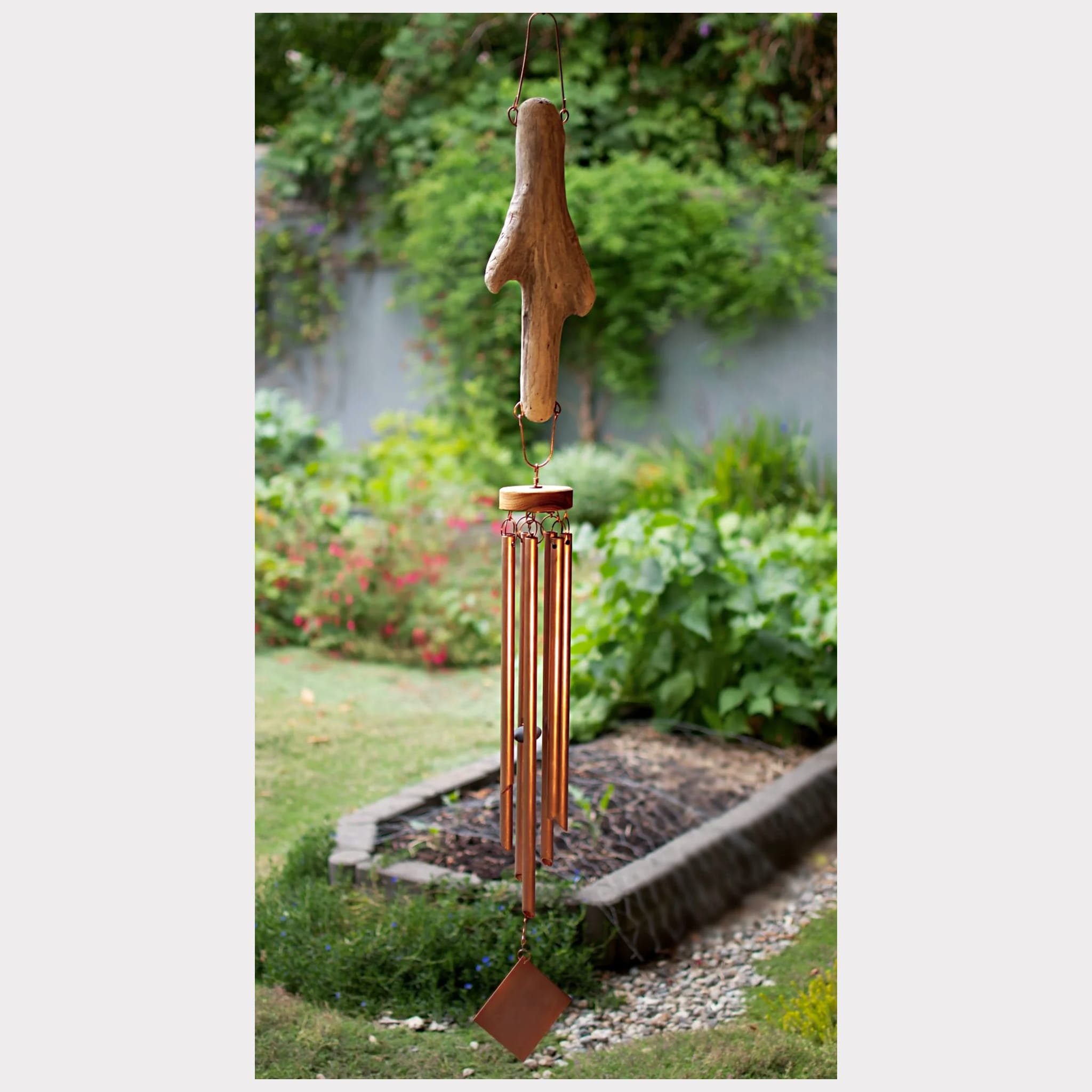 Large Driftwood Outdoor Copper Wind Chime – Coast Chimes