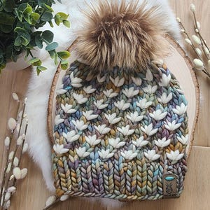100% Merino Wool hat wool beanie, wool winter hat wool beanie,  wool chunky knit hat, Malabrigo Rasta Amphibian
