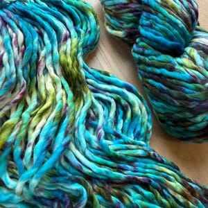 Malabrigo Rasta Merino Wool Yarn, Boomerang Multicolor Super Bulky merino wool yarn image 2