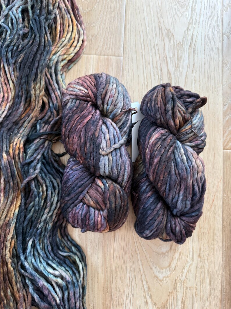 Malabrigo Rasta Woodland Super Bulky Merino Yarn - Lana merino de color neutro imagen 5