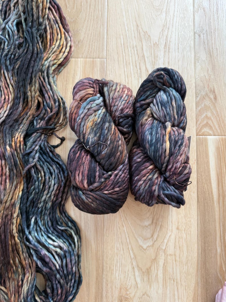 Malabrigo Rasta Woodland Super Bulky Merino Yarn - Lana merino de color neutro imagen 3