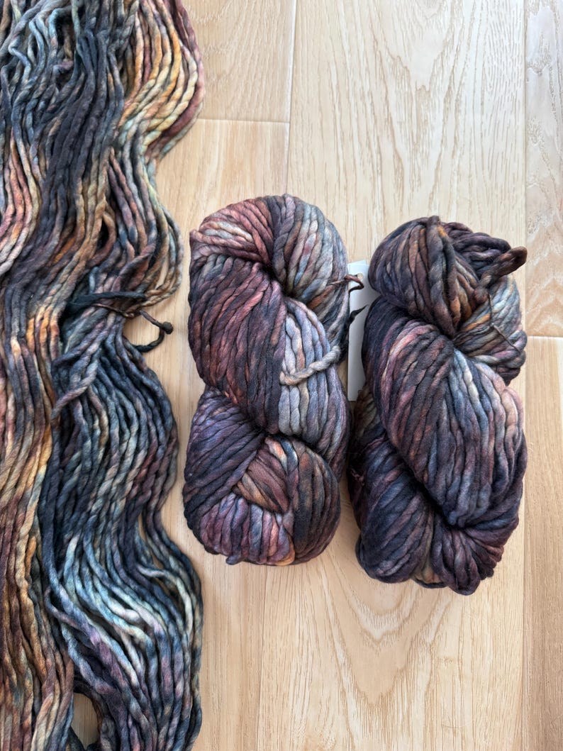 Malabrigo Rasta Woodland Super Bulky Merino Yarn - Lana merino de color neutro imagen 6
