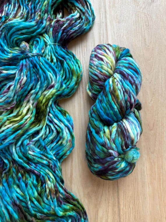 Malabrigo Rasta Merino Wool Yarn, Boomerang Multicolor Super Bulky merino wool yarn