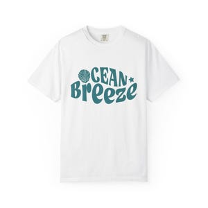Ocean Breeze shell graphic T-shirt | Coastal summer tee