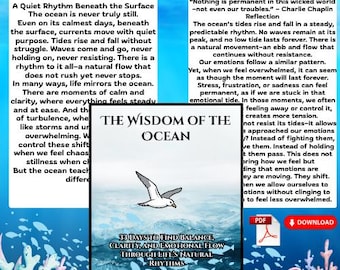 Ocean Inspired Reflection Journal, 33 Day Mindfulness Guide (PDF Download)