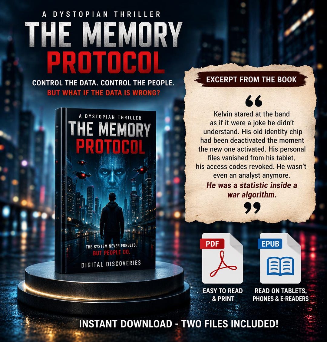The Memory Protocol Dystopian Thriller Ebook (PDF + EPUB Download) - Etsy