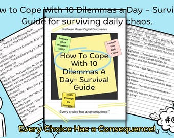 Dilemma Survival Guide – Reflective Book for Stress & Overthinking (Digital Download)