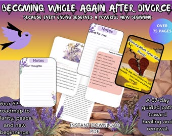Divorce Healing Journal: 68-Day Guided Journey (PDF)