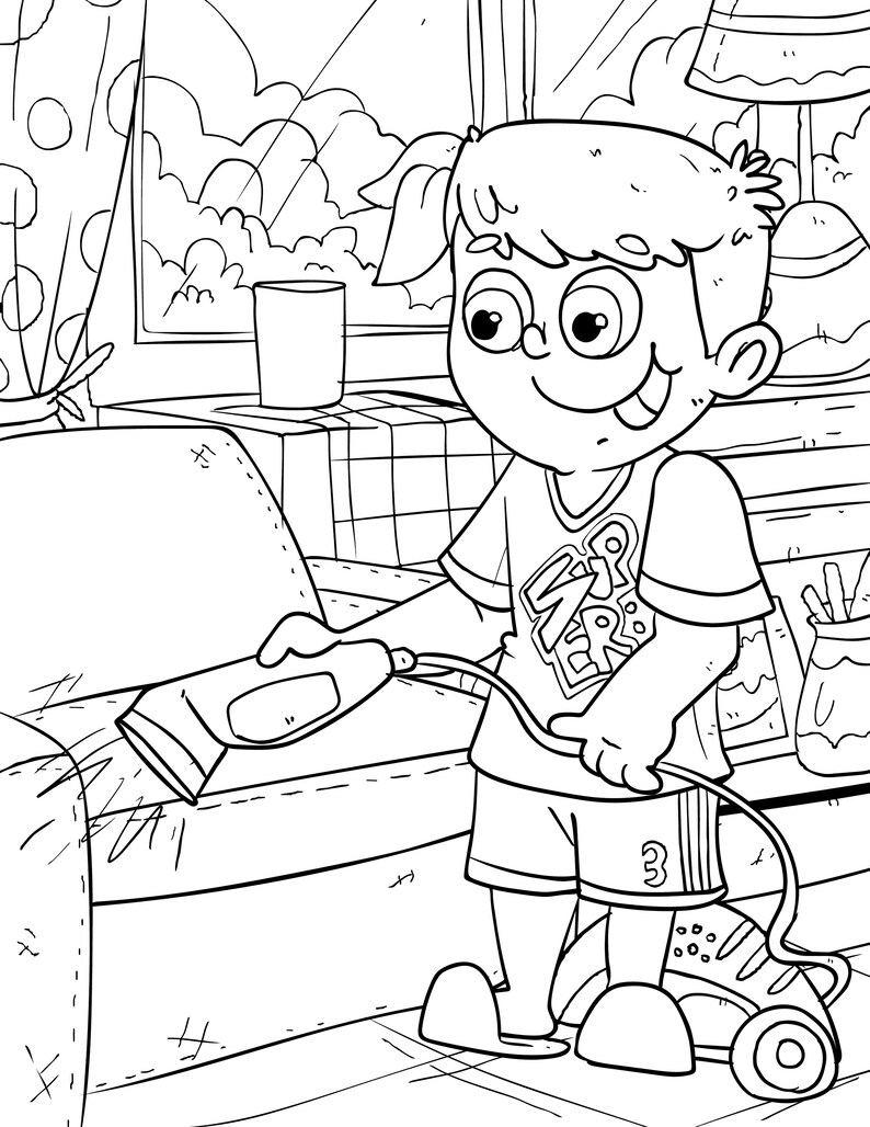 Task Titans Coloring Book, Kids' Chores, Family Values - Etsy