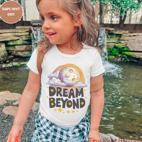 Dream Beyond Positive Retro Kids Shirt, Retro Natural Infant Bodysuit, Kids Shirt, Toddlerhood Tee, Toddler Girl Shirt, Youth Shirts, Child