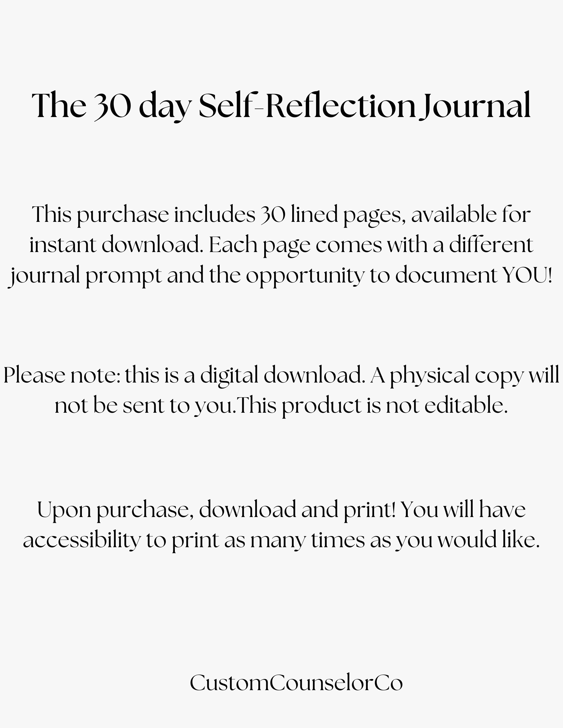 Weekly Reflection Self Journal.pdf Printable & Editable Self-reflection Journal. PDF Digital Download ...
