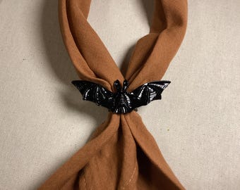 Bandana en cuir de chauve-souris à glissière