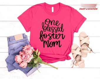 T-shirt Une maman bénie, chemise mère, belle chemise maman, cadeau fête des mères, chemise maman, chemise maman, idée cadeau sentimentale, cadeau pour une mère