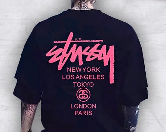 Camiseta de calle estampada Stussy, camisa de inspiración de billar, camisa de billar Ball 8, camiseta Y2K, camisa de moda, sudadera y sudadera con capucha personalizadas