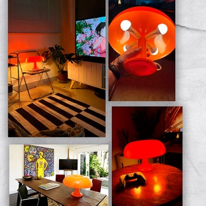 Lampe de table champignon LED, éclairage minimaliste moderne pour chambre à coucher, salon, décoration d'hôtel, lampe design, éclairage lampe vintage, lit de chevet image 3