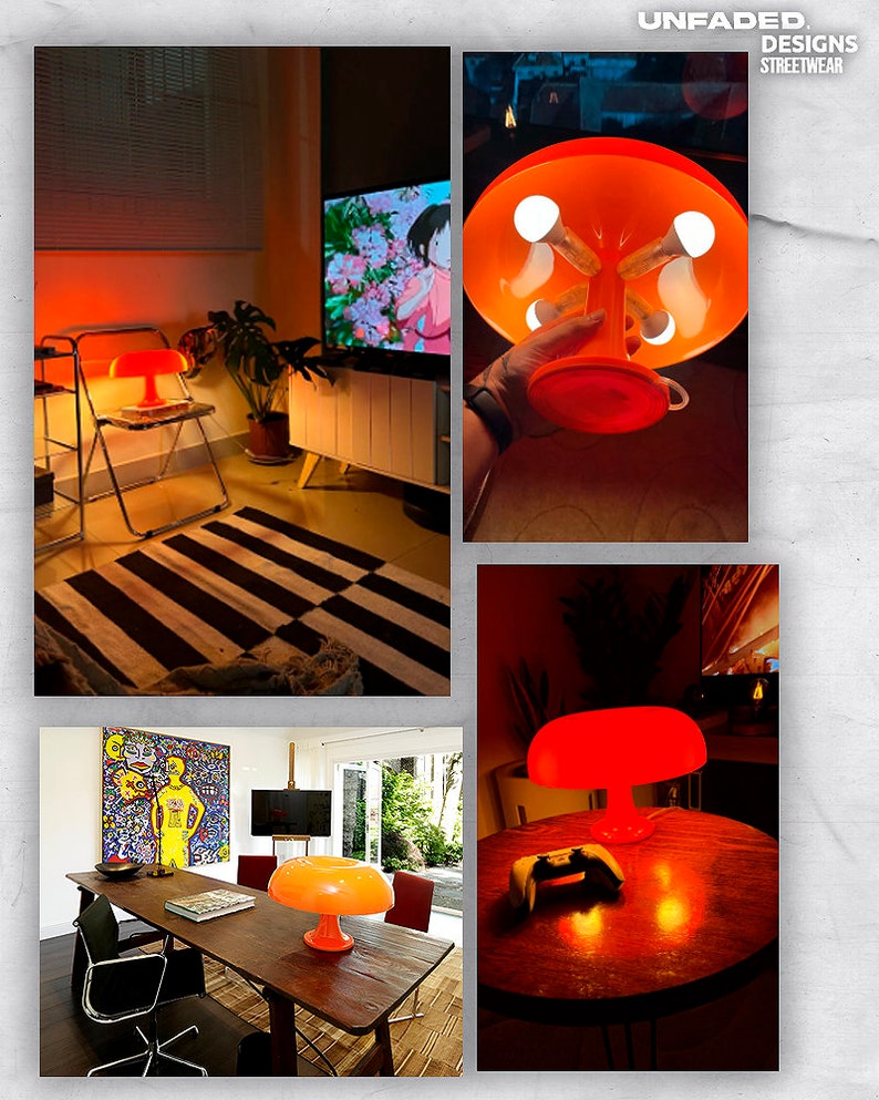 Lampe de table champignon LED, éclairage minimaliste moderne pour chambre à coucher, salon, décoration d'hôtel, lampe design, éclairage lampe vintage, lit de chevet image 3