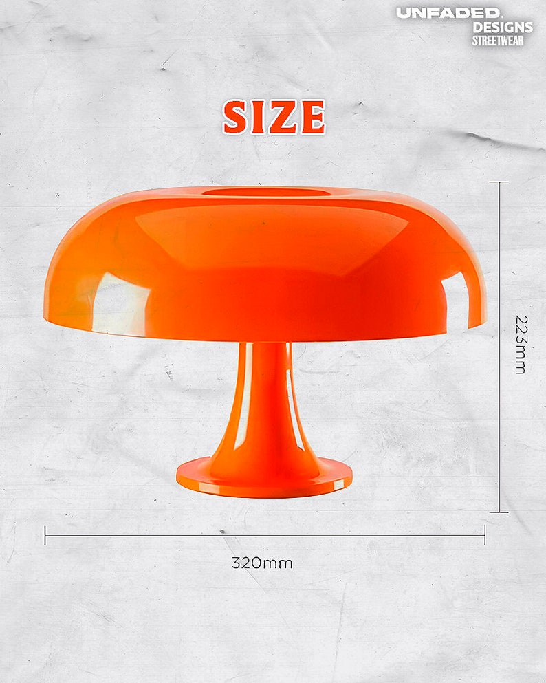 Lampe de table champignon LED, éclairage minimaliste moderne pour chambre à coucher, salon, décoration d'hôtel, lampe design, éclairage lampe vintage, lit de chevet image 4