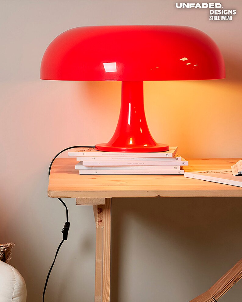 Lampe de table champignon LED, éclairage minimaliste moderne pour chambre à coucher, salon, décoration d'hôtel, lampe design, éclairage lampe vintage, lit de chevet image 2
