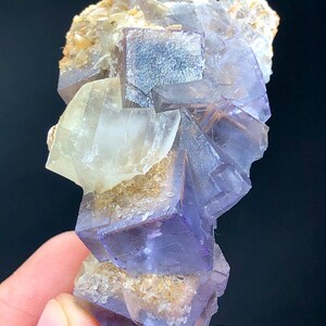 Natural Purple Phantom Fluorite Specimen, Flourite Mineral, Fluorite Stone, Raw Fluorite, Fluorite From Baluchistan Pakistan - 54 Gram
