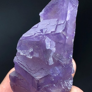 Natural Purple Phantom Fluorite Specimen from Baluchistan Pakistan - 57 Gram