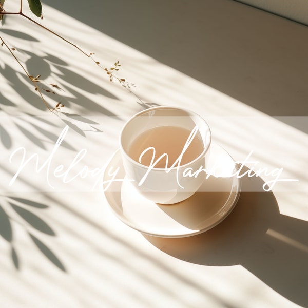 Neutral Aesthetic Stock Photo For Faceless Digital Marketing Instagram Faceless Reels Minimalist Tea Branding Background Instant Download