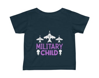 Military Kid - Camiseta de punto fino para bebé