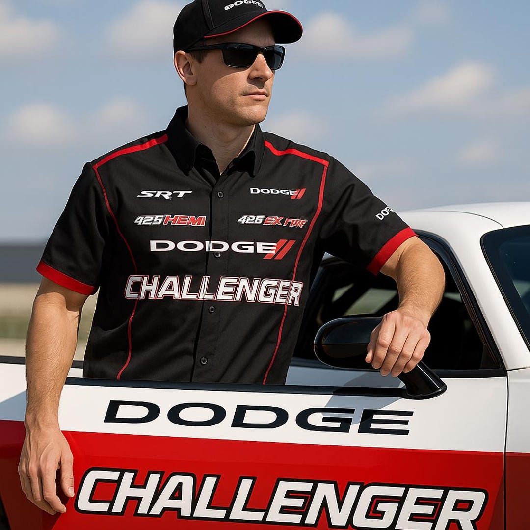 Racing Shirt Challenger SRT 426 HEMI Embroidered Pit Crew Style XL