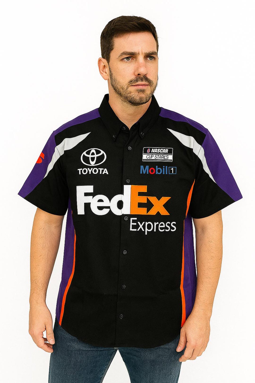 Racing Shirt Fedex Toyota NASCAR Team Embroidered Pit Crew Style XL - Etsy