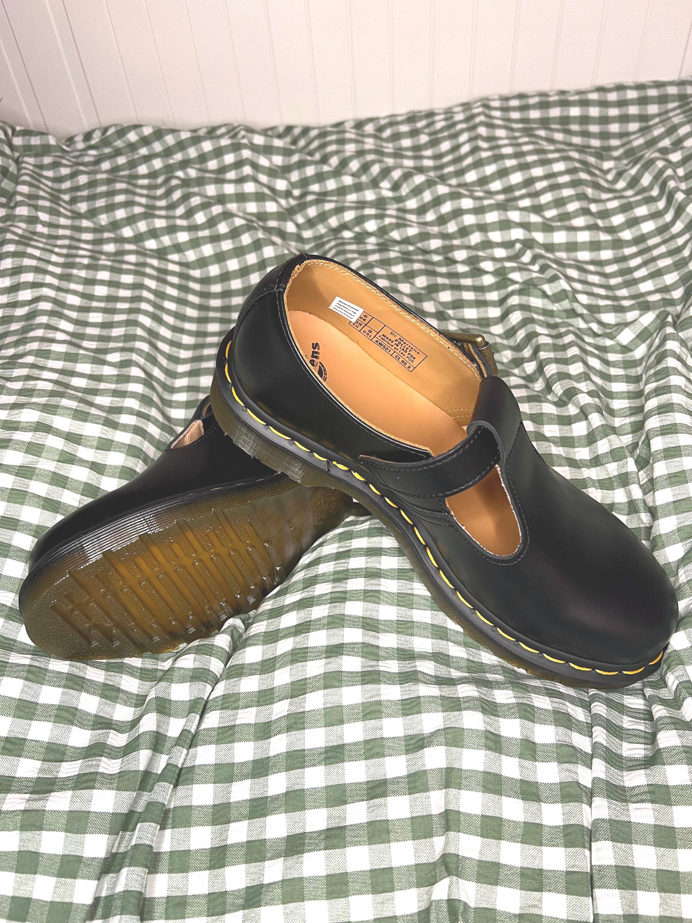 Dr Martens Polley - Black Leather Mary Janes Size UK6/EU39