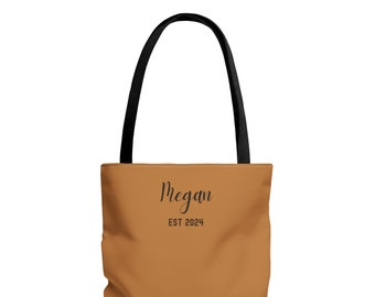 Tote Bag custom bag gift for her errand bag for mom tote bag light brown bag custom gift